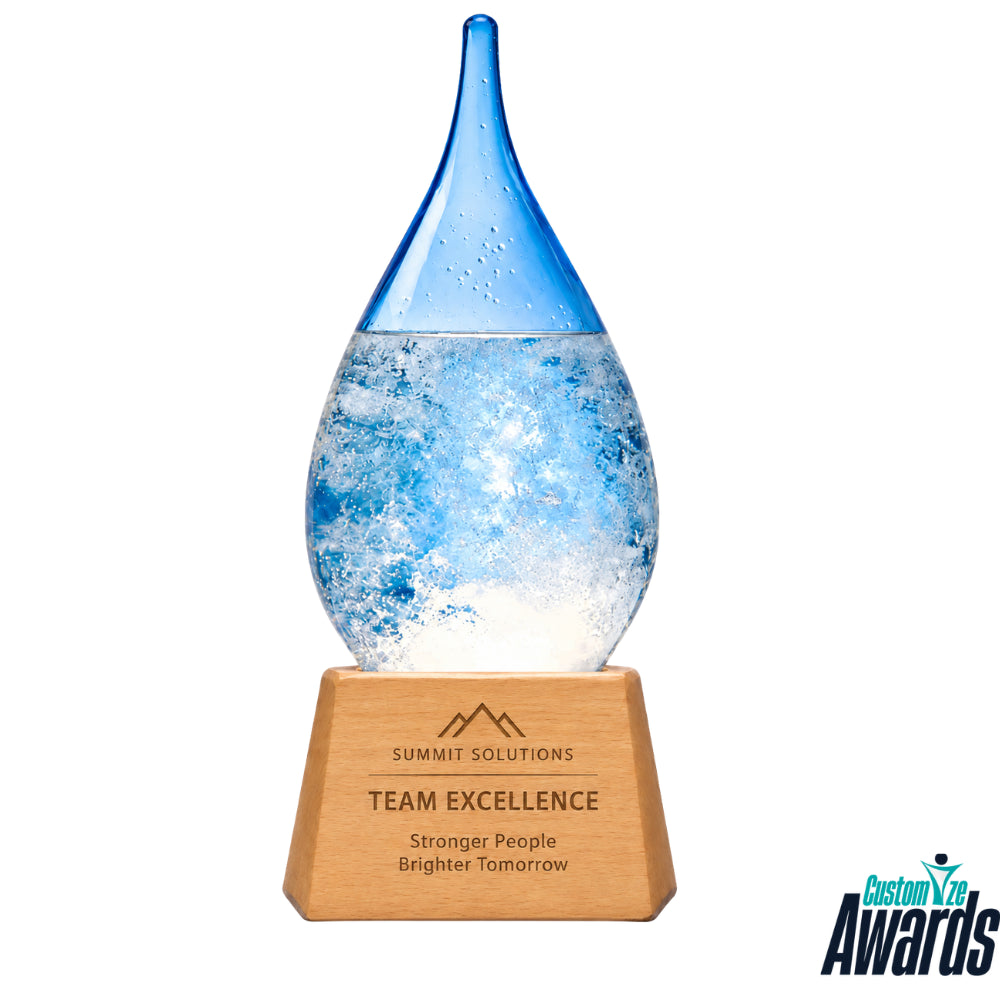 Illuminated Teardrop | Custom Crystal Recognition Award