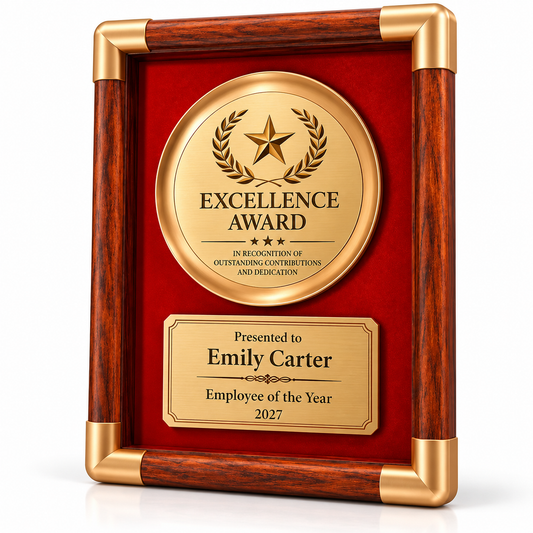 Association Mark | Custom Wood Membership Recognition Plaque