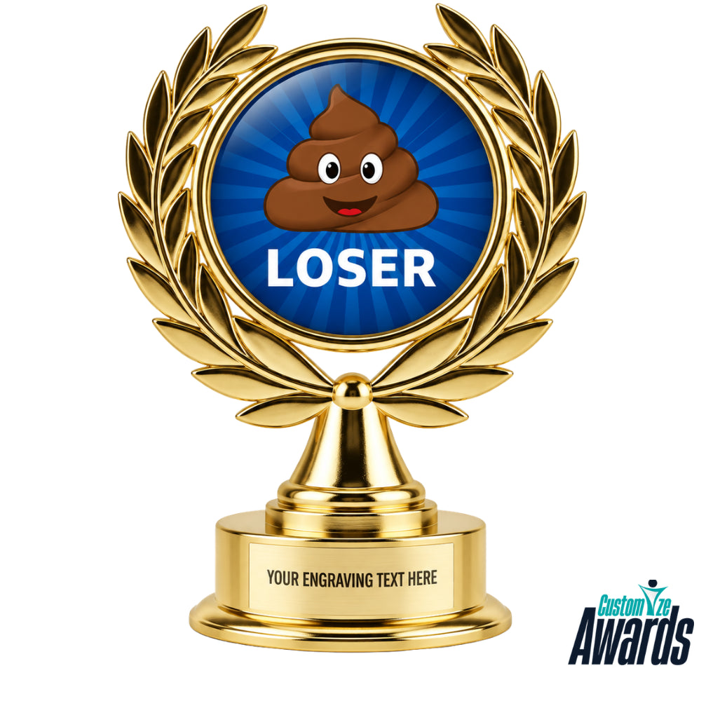 Laurel Jester | Unique Golden Laurel Trophy for Outstanding Performance
