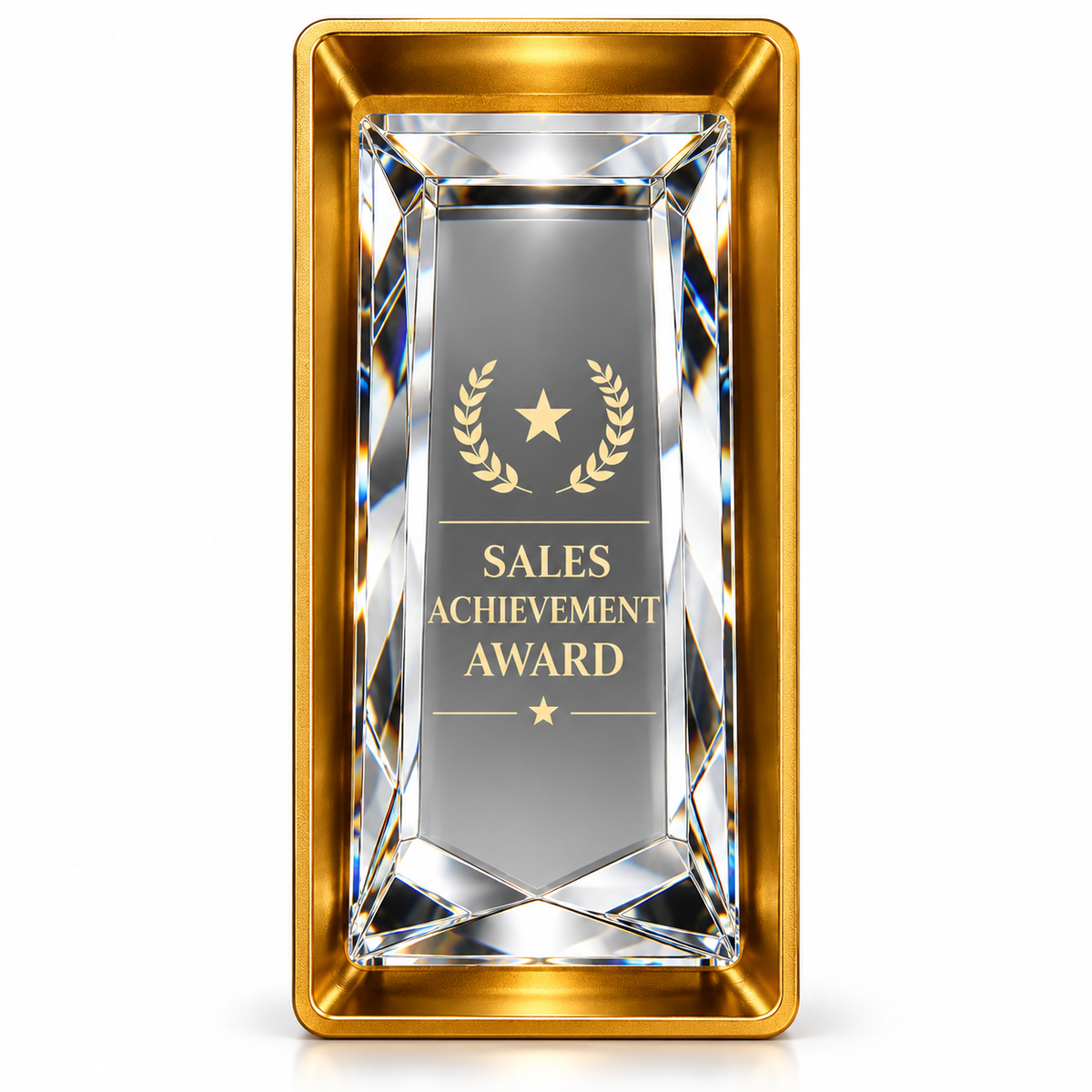Goldhaven | Custom Crystal Sales Achievement Award
