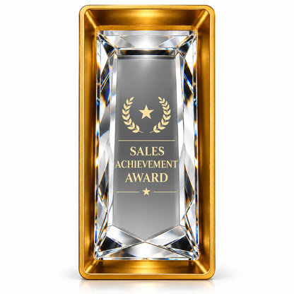 Goldhaven | Custom Crystal Sales Achievement Award