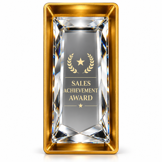 Goldhaven | Custom Crystal Sales Achievement Award