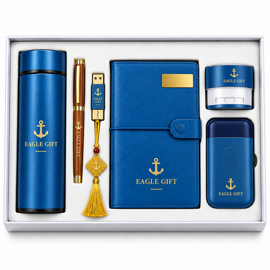 Azure Navigator | Customized Blue Executive Corporate Gift Set