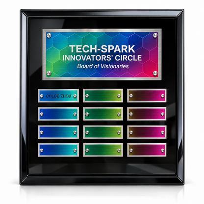 Obsidian Summit | Engraved Summit Plaque for Professional Achievement