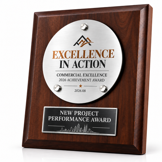 Enterprise Progress | Custom Wood Achievement Plaque