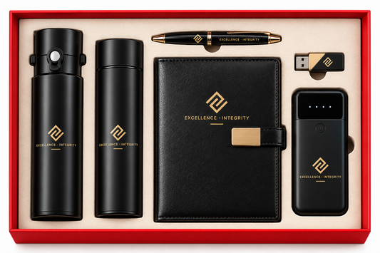Crime Executive | Customized Black Corporate Gift Set