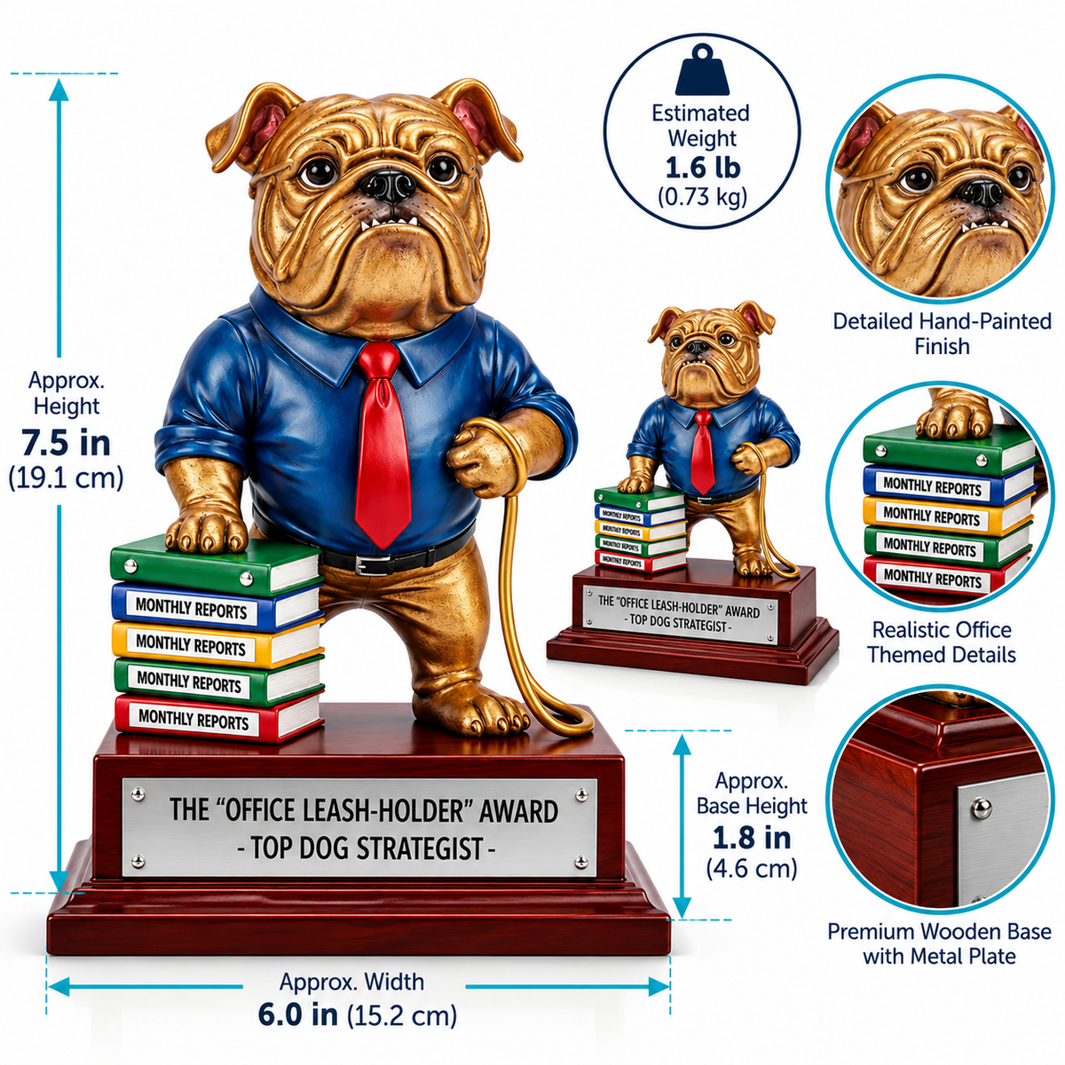 Corporate Crusader | Custom Engraved Leadership Award for Outstanding Performance