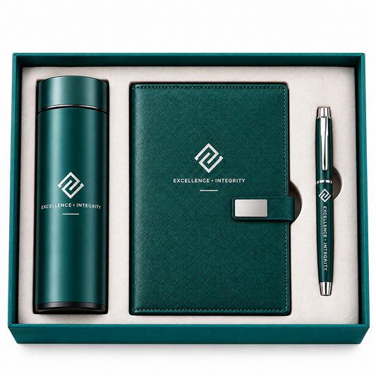 Emerald Executive | Customized Green Corporate Gift Set