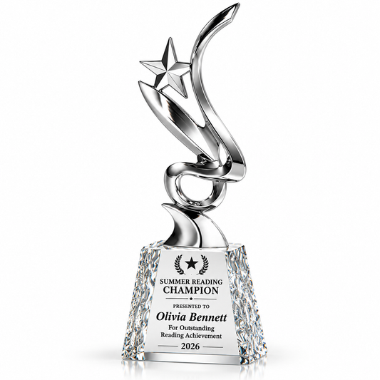 Silver Pirouette | Customized Employee Recognition Trophies With Engraving