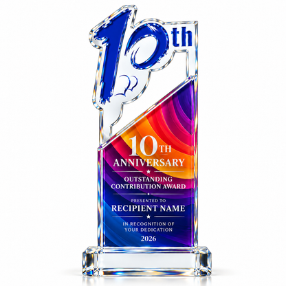 Prism Legacy | Custom Crystal 10th Anniversary Recognition Award