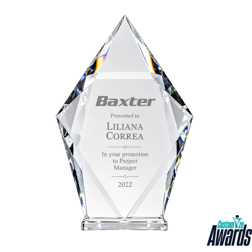 Summit Diamond  | Customized Crystal Award for corporate leadership