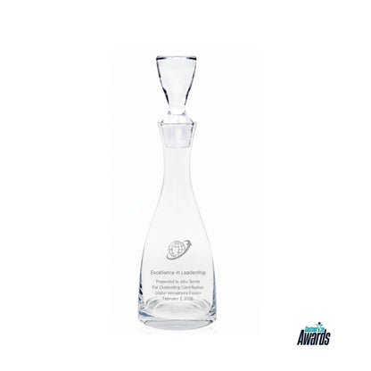 Flask Glass Crystal Award