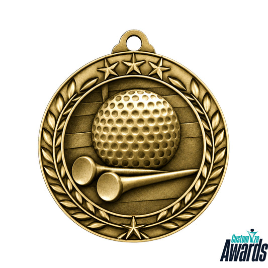 Großer Stern | Personalisierte Golfmedaille für Turniererfolge