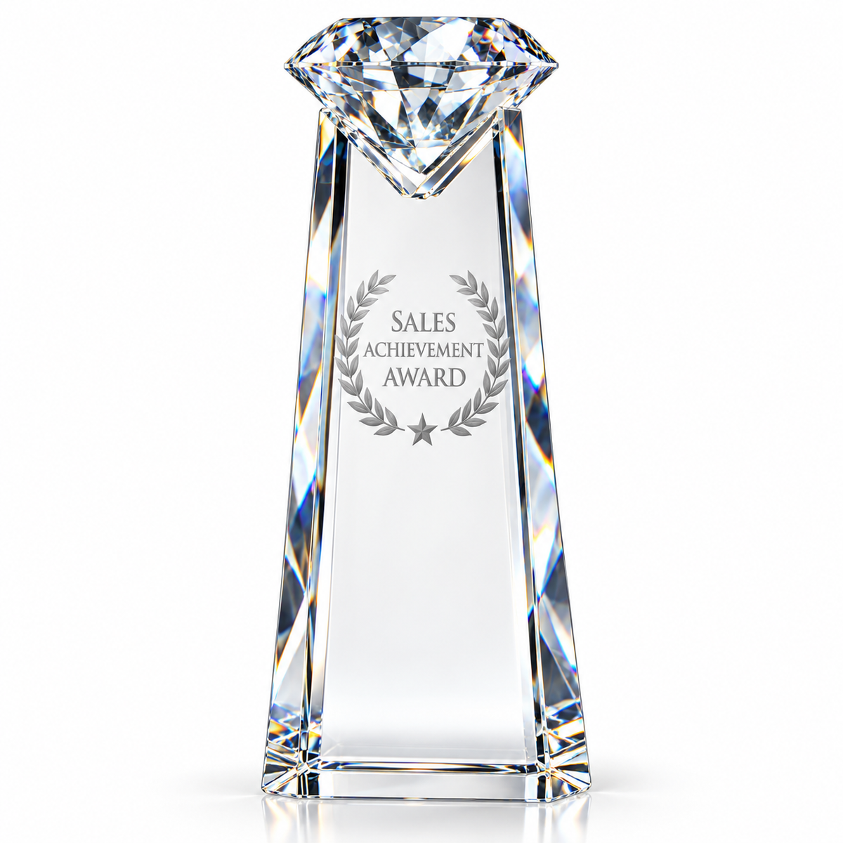 Diamond Crest | Custom Crystal Sales Achievement Award