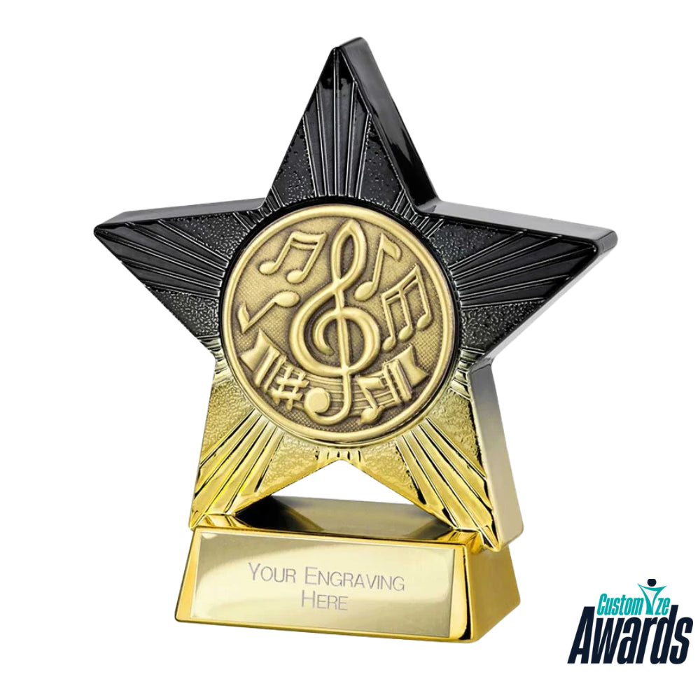 Star plaque | Gold and Black Star Plaque for Employee Recognition