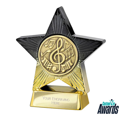 Star plaque | Gold and Black Star Plaque for Employee Recognition