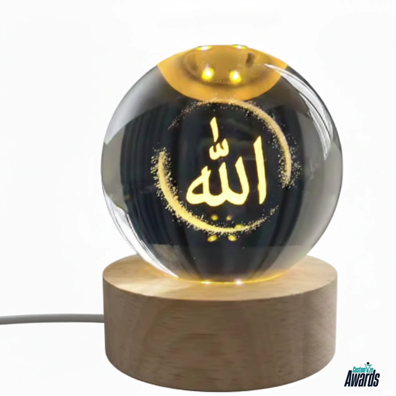 Globe Glass Wood