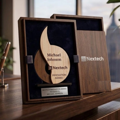 Curved Wood Plaque
