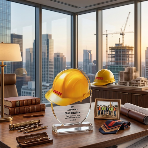 Helmet Acrylic Glass Awards