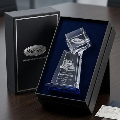 Personalized Awards In Motion Albany Crystal Trophy