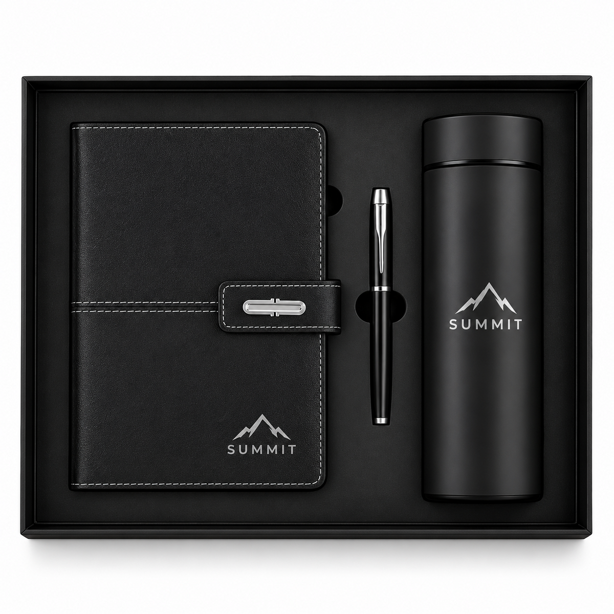 Summit Noir | Customized Black Corporate Gift Set