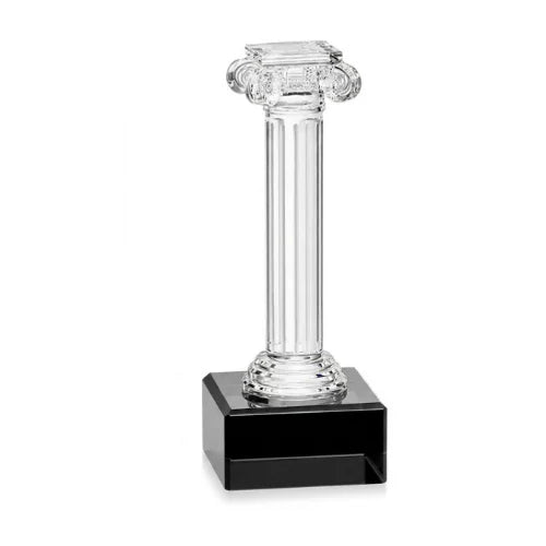 Personalized Engraved Ionic Column Crystal Award