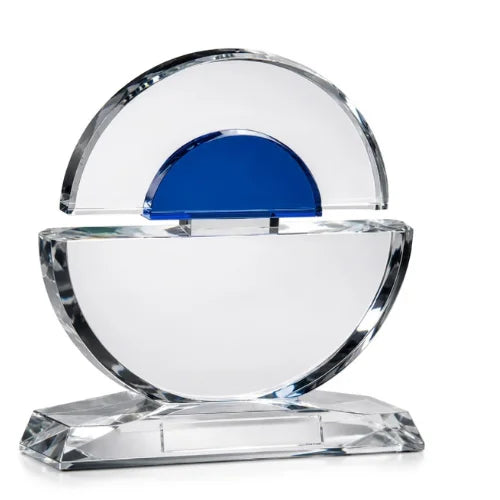 Personalized Concentric Crystal Award Trophy