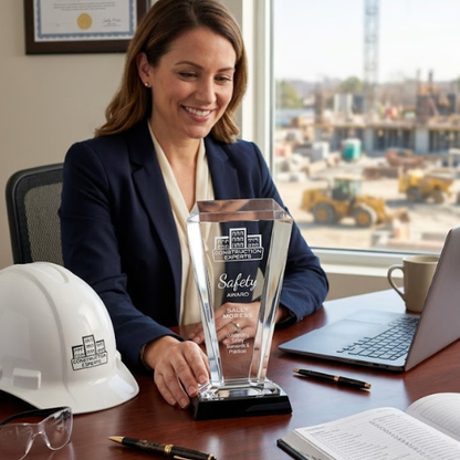 Engraved Executive Weston Crystal Award