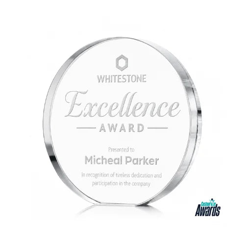 Sterling Orbit Crystal Award