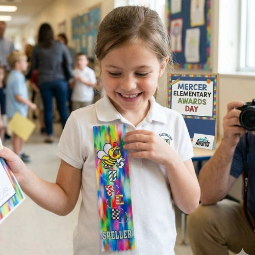 Vibrant Buzz Spelling Bee Ribbon