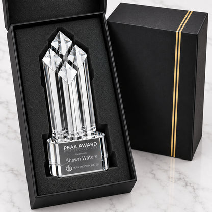 Executive Hayworth | Custom Engraved Crystal Recognition Award