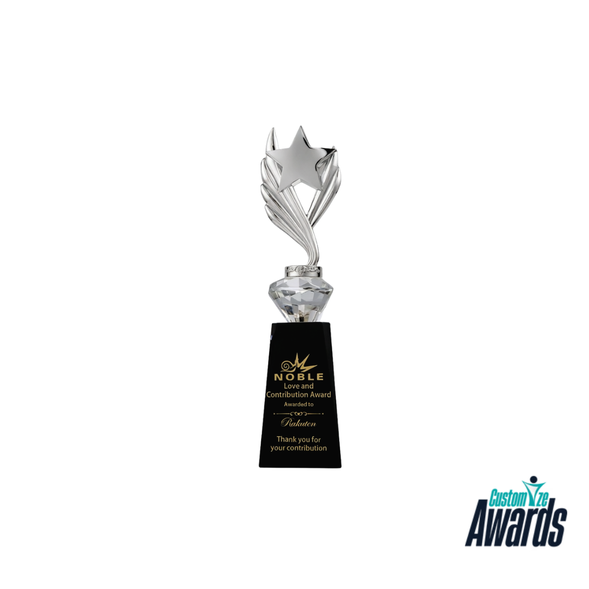 Celestial Star | Custom Art Glass Recognition Award