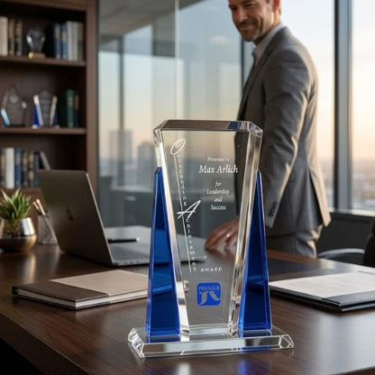 Personalized Sentinel Crystal Award Trophy