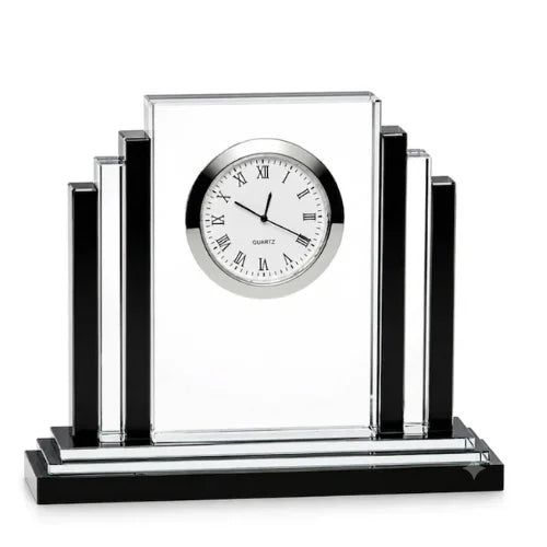 Personalized Engraved Premier Crystal Clock