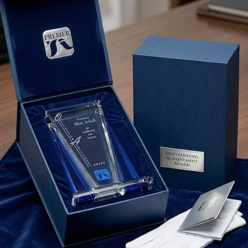 Personalized Sentinel Crystal Award Trophy