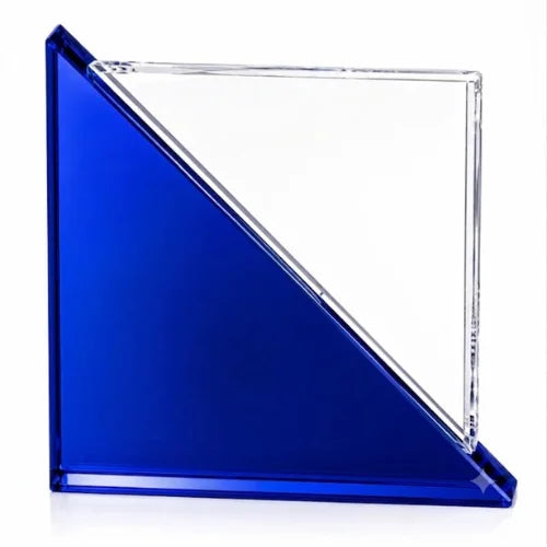 Personalized Blue Crystal Acclaim Award