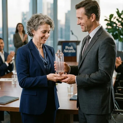 Personalized Executive Hayworth Crystal Award