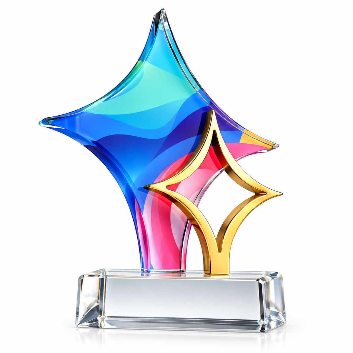 Liberty Radiance | Veterans Day Multicolor Star Military Recognition Award