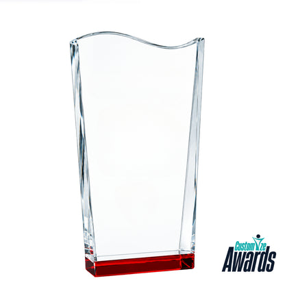 Coin Rouge | Trophée en cristal gravé personnalisé