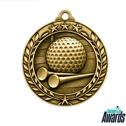 Grande étoile | Médaille de golf personnalisée pour performance en tournoi