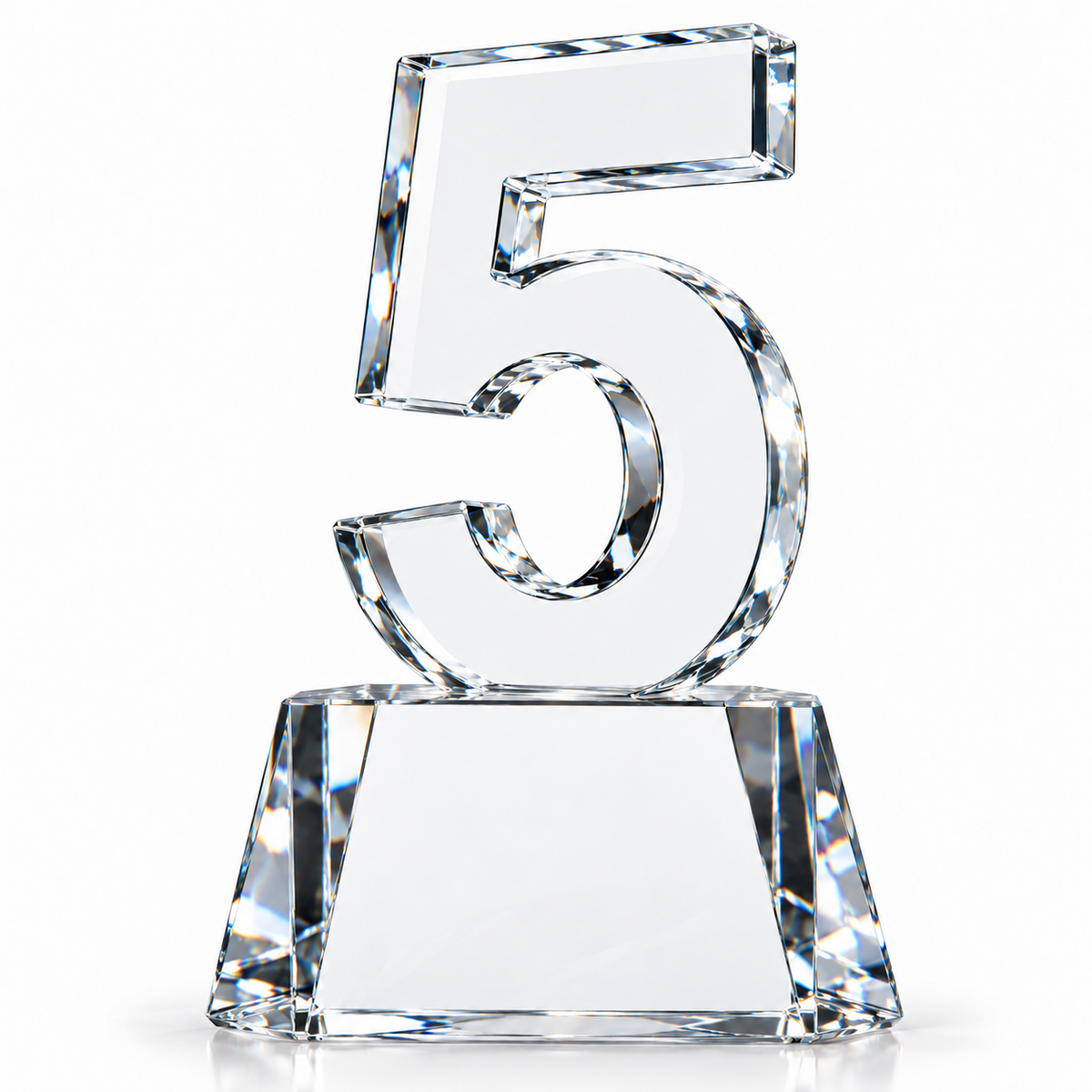 Noble Rise | Custom Crystal 5 Years of Service Recognition Award