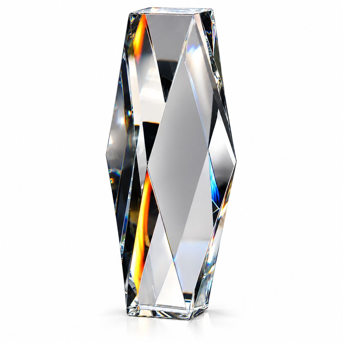 Liberty Facet | Veterans Day Clear Crystal Military Recognition Award
