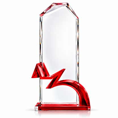 Scarlet Edge | Custom Crystal Sales Achievement Award