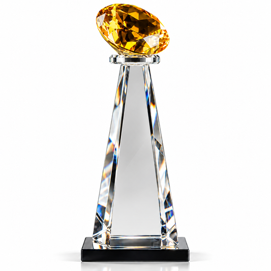 Golden Muse | Custom Crystal Fashion Icon Recognition Award