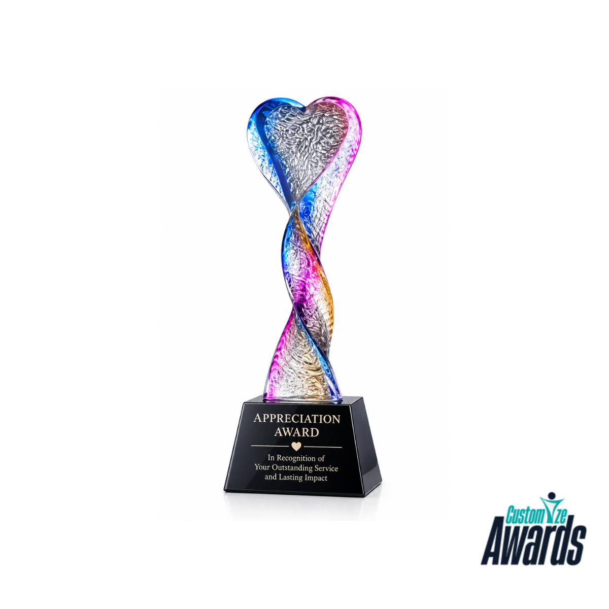 Heartwave | Appreciation Service Crystal Award