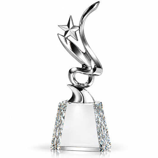 Silver Pirouette | Customized Employee Recognition Trophies With Engraving