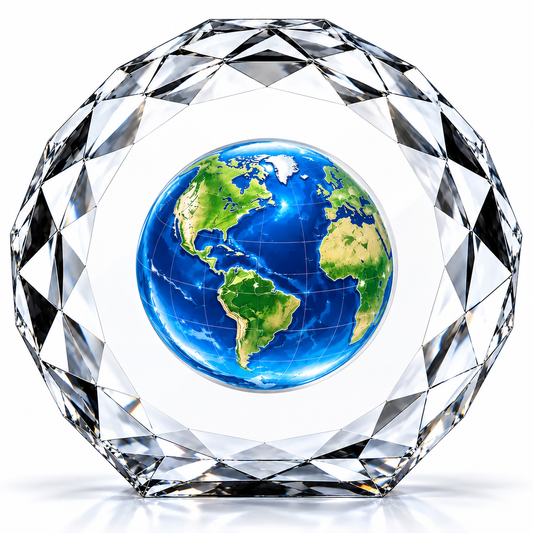 Global Legacy | Custom Crystal 25 Year Service Anniversary Award