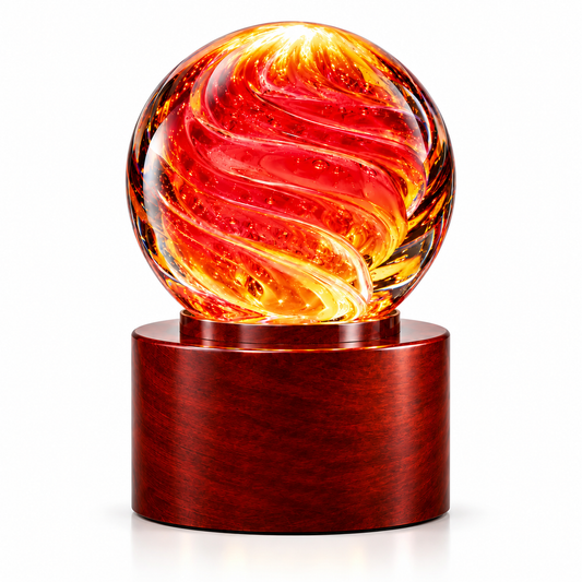 Trophée en cristal pour casque de chantier – Ancienneté de service