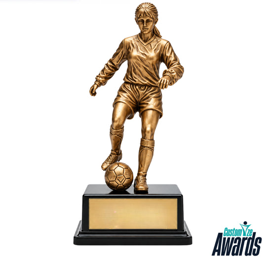 Striker's  Ambition | Personalized Soccer Performance Recognition Trophy
