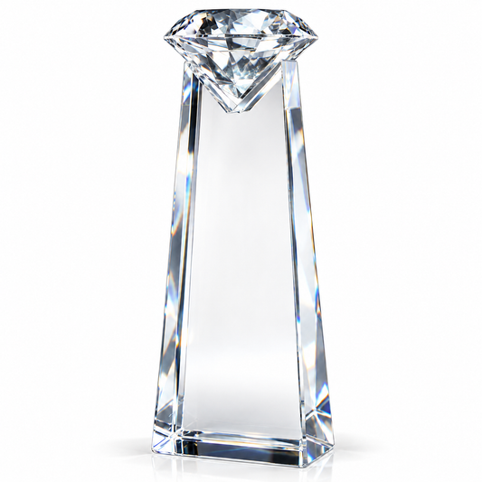 Diamond Crest | Custom Crystal Sales Achievement Award